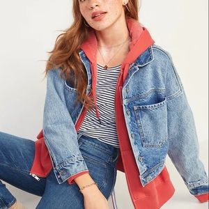 Women’s Cropped Boyfriend Workwear Jean Jacket